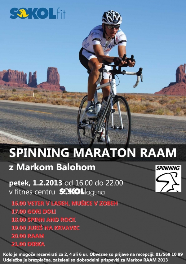 Spinning maraton RAAM 2013